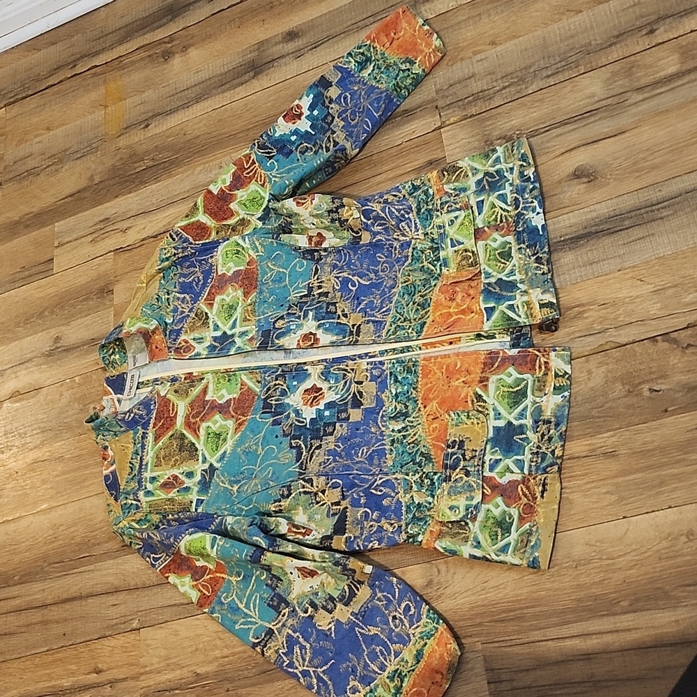 Chico's Artistic Multicolor Jacket - image 2